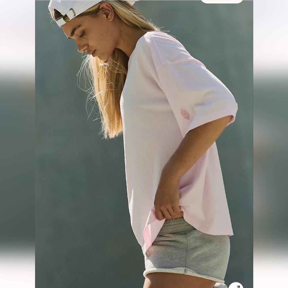 NWOT Fp Movement Tackle Tee In Powder Pink Size Medium - Picture 2 of 4